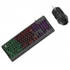 VERTUX ORION BACKLIT ERGONOMIC WIRED GAMING KEYBOARD MOUSE